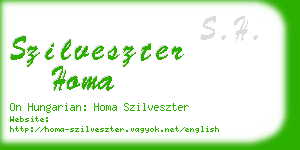 szilveszter homa business card